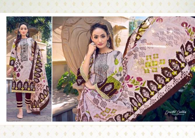 Gull Ahmeed Gull Banu 3 Fancy Regular Wear Karachi Cotton Dress Material